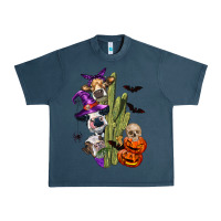 Midnight Navy halloween cows Urban Heavy Tee - LillyAllenDesigns