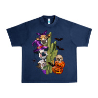 Navy halloween cows Urban Heavy Tee - LillyAllenDesigns