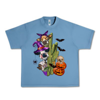 Pebble Blue halloween cows Urban Heavy Tee - LillyAllenDesigns