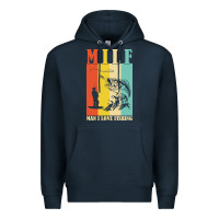 Navy fishing t  shirt milf man i love fishing t  shirt Premium Hoodie - baoMotion