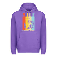 Purple fishing t  shirt milf man i love fishing t  shirt Premium Hoodie - baoMotion