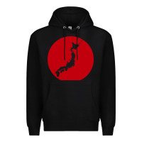 Black japan island Premium Hoodie - baoMotion
