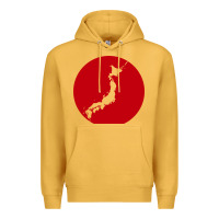 Mustard japan island Premium Hoodie - baoMotion