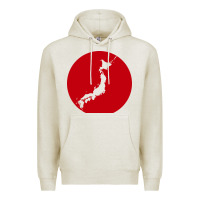 Oatmeal Heather japan island Premium Hoodie - baoMotion
