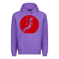 Purple japan island Premium Hoodie - baoMotion