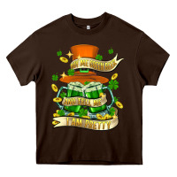 Chocolate Brown buy me green beer and tell me ı am pretty Heavy Core Tee - FaDigitalArtStudio