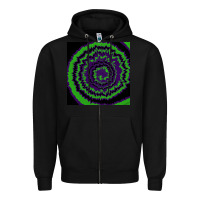 Black halloween tie dye pattern black Zipper Hoodie - RanaPortraitStore
