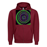 Burgundy halloween tie dye pattern black Zipper Hoodie - RanaPortraitStore