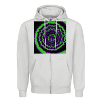 Dove Grey halloween tie dye pattern black Zipper Hoodie - RanaPortraitStore