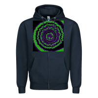 Navy halloween tie dye pattern black Zipper Hoodie - RanaPortraitStore