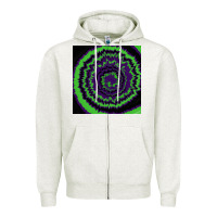 Oatmeal Heather halloween tie dye pattern black Zipper Hoodie - RanaPortraitStore