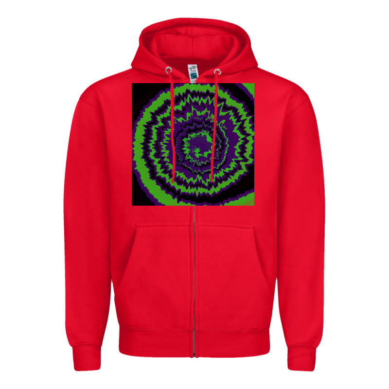 Halloween Tie Dye Pattern Black Zipper Hoodie by RanaPortraitStore | Teevron