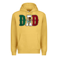 Antique Gold Mexican Flag Dad Premium Hoodie - Jasminsmagicworld
