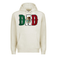 Oatmeal Heather Mexican Flag Dad Premium Hoodie - Jasminsmagicworld