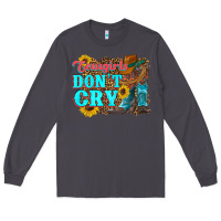 Smoke cowgirls don't crty boots hat sunflowers Long Sleeve Tee - Artiststas
