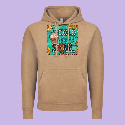 Cold Like My Soul  Mug Coaster Vintage Hoodie Designed By Barkaloodesign