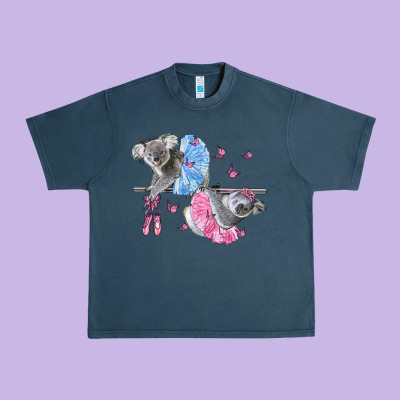 Koalas With Tutu Urban Heavy Tee Designed By Lillyallendesigns