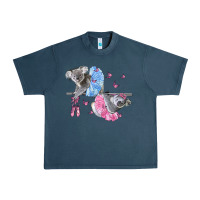 Midnight Navy Koalas With Tutu Urban Heavy Tee - LillyAllenDesigns