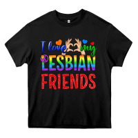 Black I Love My Lesbian Friends Heavy Core Tee - BundleAndBundleShop