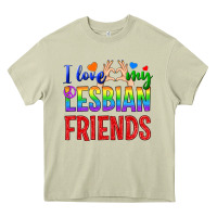 Mossy I Love My Lesbian Friends Heavy Core Tee - BundleAndBundleShop