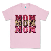 Bubblegum Pink Mom mom mom Mother's Day Classic Tee - FaDigitalArtStudio