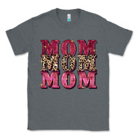 Charcoal Heather Mom mom mom Mother's Day Classic Tee - FaDigitalArtStudio
