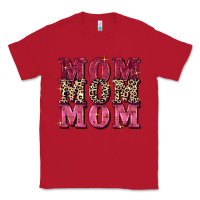 Red Mom mom mom Mother's Day Classic Tee - FaDigitalArtStudio