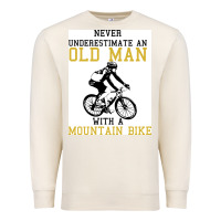 Sandshell Never Underestimate An Old Man With A Mountain Bike Premium Sweatshirt - Bettercallsaul