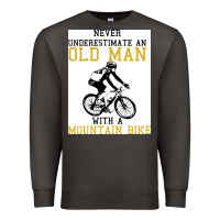 Smoke Never Underestimate An Old Man With A Mountain Bike Premium Sweatshirt - Bettercallsaul