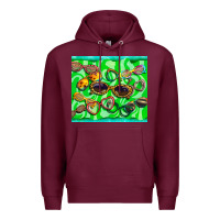 Burgundy sunglasses Premium Hoodie - BarkalooDesign