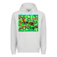 Dove Grey sunglasses Premium Hoodie - BarkalooDesign