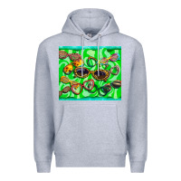 Heather Grey sunglasses Premium Hoodie - BarkalooDesign