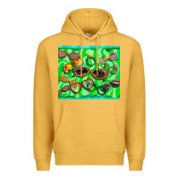 Mustard sunglasses Premium Hoodie - BarkalooDesign
