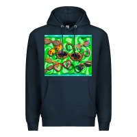 Navy sunglasses Premium Hoodie - BarkalooDesign