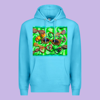Sunglasses Premium Hoodie Designed By Barkaloodesign