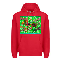 Red sunglasses Premium Hoodie - BarkalooDesign