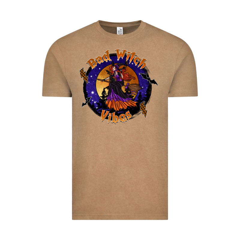Bad Witch Vibes Vintage Tee by SublimationCraftShop | Teevron
