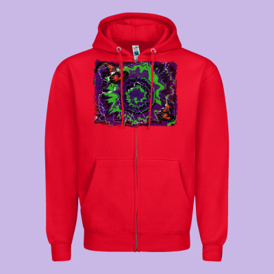 Halloween Witch Hat Backgraund Zipper Hoodie Designed By Ranaportraitstore