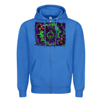 True Royal halloween witch hat backgraund Zipper Hoodie - RanaPortraitStore