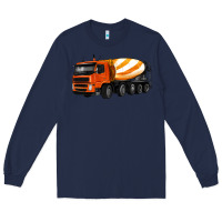 Navy cement truck Long Sleeve Tee - Artiststas
