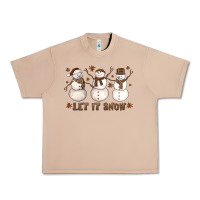 Burro Let It Snow Snowmen Urban Heavy Tee - LillyAllenDesigns