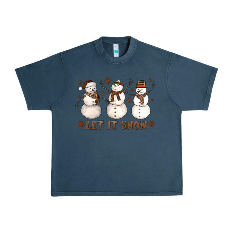 Let It Snow Snowmen Urban Heavy Tee by LillyAllenDesigns | Teevron