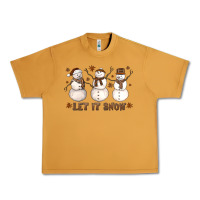 Peanut Butter Let It Snow Snowmen Urban Heavy Tee - LillyAllenDesigns
