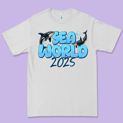 Sea World 2025 Premium Tee Designed By Cowhidedigitalart