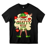 Black im the chatty elf Heavy Core Tee - FaDigitalArtStudio