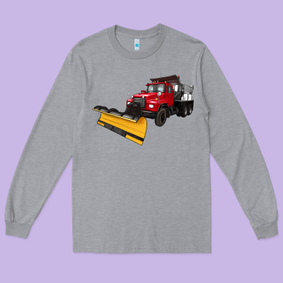 Snow Plow Long Sleeve Tee Designed By Artiststas