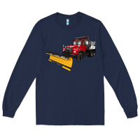 Navy snow plow Long Sleeve Tee - Artiststas