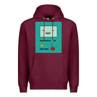 Burgundy adventure time game bmo cover funny Premium Hoodie - baoMotion