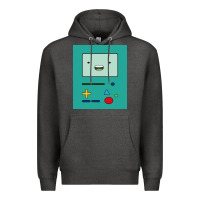 Charcoal Heather adventure time game bmo cover funny Premium Hoodie - baoMotion