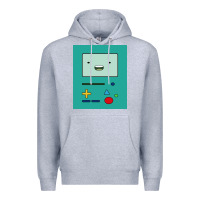 Heather Grey adventure time game bmo cover funny Premium Hoodie - baoMotion